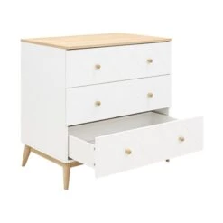 Bopita Paris Commode Wit / Eiken -Beste Babyserie Winkel 11719351 dresser paris 3d open 1014