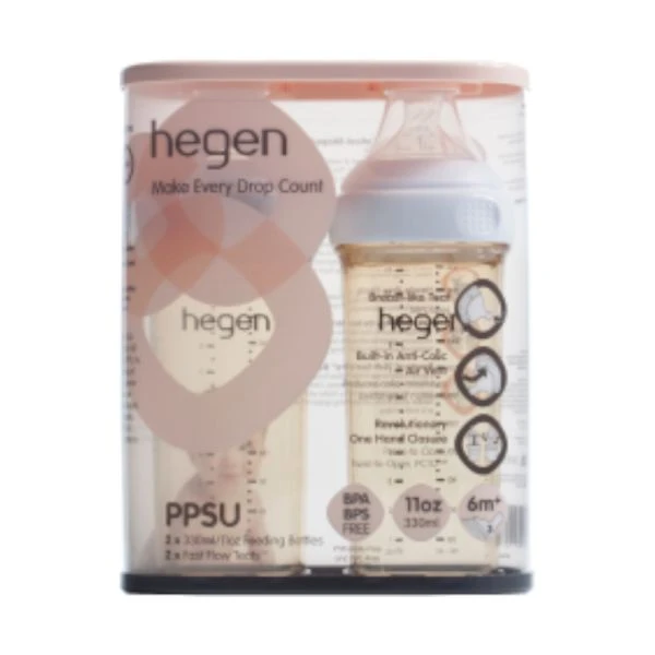 Hegen Babyfles 330 ml 2 Stuks Hegen Babyfles 330 Ml 2 Stuks -Beste Babyserie Winkel