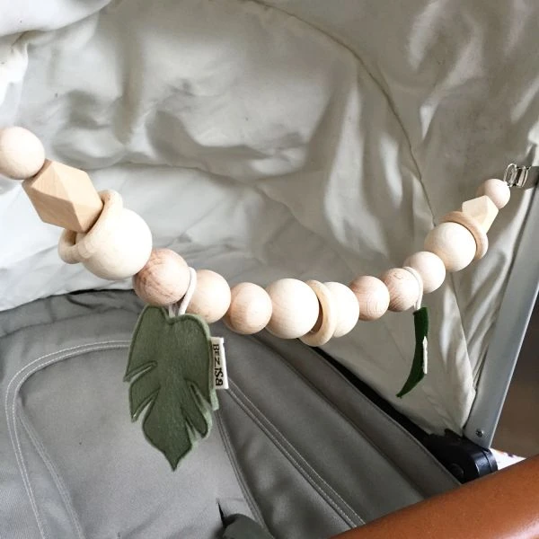 BEZISA Leaves Wagenspanner Pistache / Pine BEZISA Leaves Wagenspanner Pistache / Pine -Beste Babyserie Winkel 8720618126214 3 0430