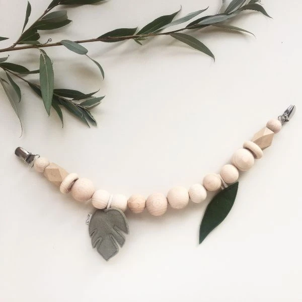 BEZISA Leaves Wagenspanner Pistache / Pine BEZISA Leaves Wagenspanner Pistache / Pine -Beste Babyserie Winkel 8720618126214 4 32da