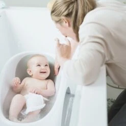 Angelcare Babybadje - 2-in-1 - White / Grey -Beste Babyserie Winkel Angelcare Babybadje 2 in 1 White Grey 4 4c59