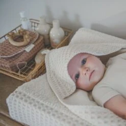 Koeka Antwerp Badcape - Wafel - Natural -Beste Babyserie Winkel Koeka Antwerp Badcape Wafel Natural 5 0c5b