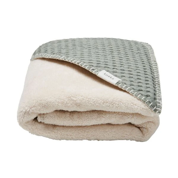 Koeka Teddy Wafel Omslagdoek - Shadow Green Koeka Teddy Wafel Omslagdoek - Shadow Green -Beste Babyserie Winkel Koeka Teddy Wafel Omslagdoek Shadow Green 1 3de6