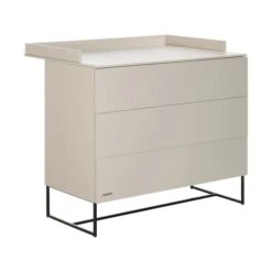 Kidsmill Modular 2 Commode 3L Mat Oatmeal - Zwart - Mat Oatmeal -Beste Babyserie Winkel Modular oatmeal commode bladvergroter 1 1041