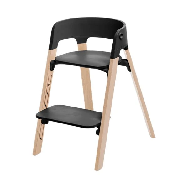 Stokke® Steps™ Kinderstoel - Black / Natural Stokke® Steps™ Kinderstoel - Black / Natural -Beste Babyserie Winkel Stokke Steps Kinderstoel Black Natural 94bb