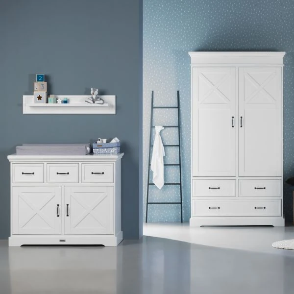 Kidsmill Savigno Commode Wit Met Kruis Kidsmill Savigno Commode Wit Met Kruis -Beste Babyserie Winkel commode en kast 0414
