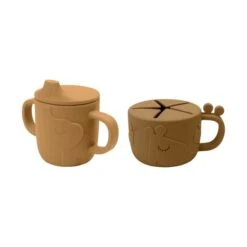 Done By Deer Deer Friends Peekaboo Tuit & Snackbeker Mustard