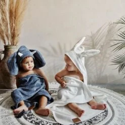 Elodie Details Bunny Badcape Vanilla White -Beste Babyserie Winkel elodie details vanilla white bunny badcape 1 4486