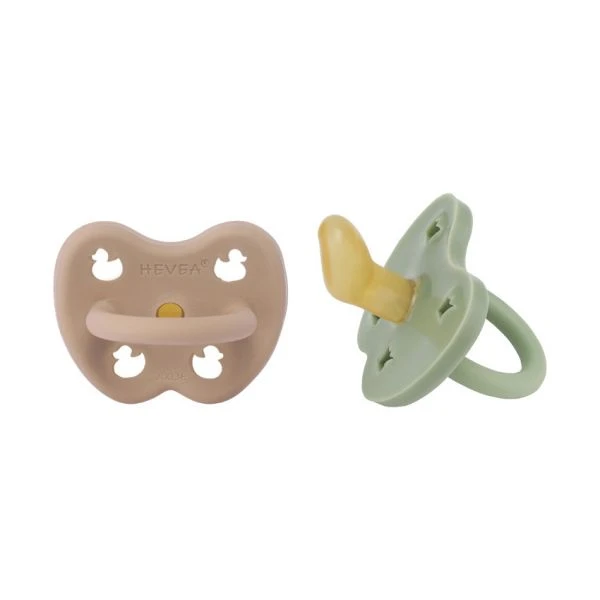 Hevea Fopspeen Orthodontisch Tan Beige / Moss Green 3-36 Mnd 2 Stuks -Beste Babyserie Winkel hevea fopspeen orthodontisch tan beige moss green 3 36 mnd 2 stuks 391e