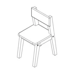 Bopita Ivar Peuterstoeltje Naturel / Wit -Beste Babyserie Winkel ivar stoeltje met leuning tekening 4169