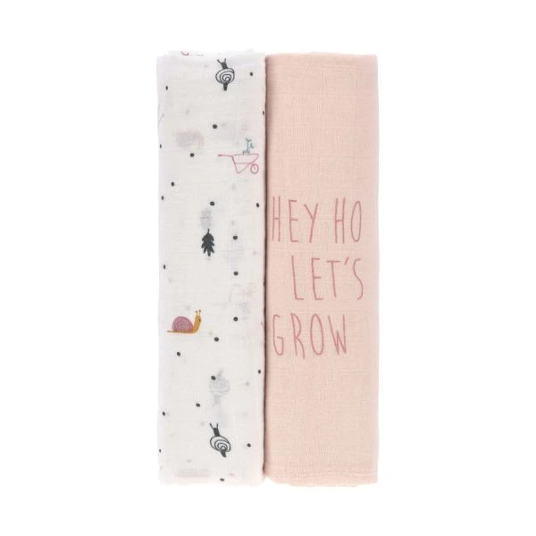 Laessig Garden Explorer Swaddle Snail 2 Stuks Laessig Garden Explorer Swaddle Snail 2 Stuks -Beste Babyserie Winkel