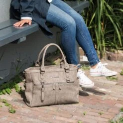 Little Company Monaco Braided Luiertas Taupe -Beste Babyserie Winkel little company monaco braided luiertas taupe 1 3 6715