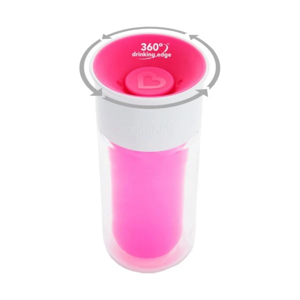 Munchkin Miracle 360° Personalised Drinkbeker Pink Munchkin Miracle 360° Personalised Drinkbeker Pink -Beste Babyserie Winkel munchkin miracle 360 personalised drinkbeker pink 1 1339