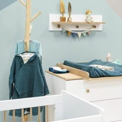Bopita Paris Bladvergroter Wit / Eiken -Beste Babyserie Winkel paris nursery 3 part detail 5 602c