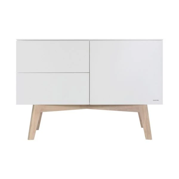 Kidsmill Sixties Commode Wit Mat / Naturel Kidsmill Sixties Commode Wit Mat / Naturel -Beste Babyserie Winkel