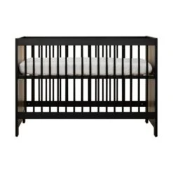 Europe Baby Vittoria Babykamer Zwart / Oldwood| Bed 60 X 120 Cm + Commode -Beste Babyserie Winkel vittoria ledikant 1 2 0bd8